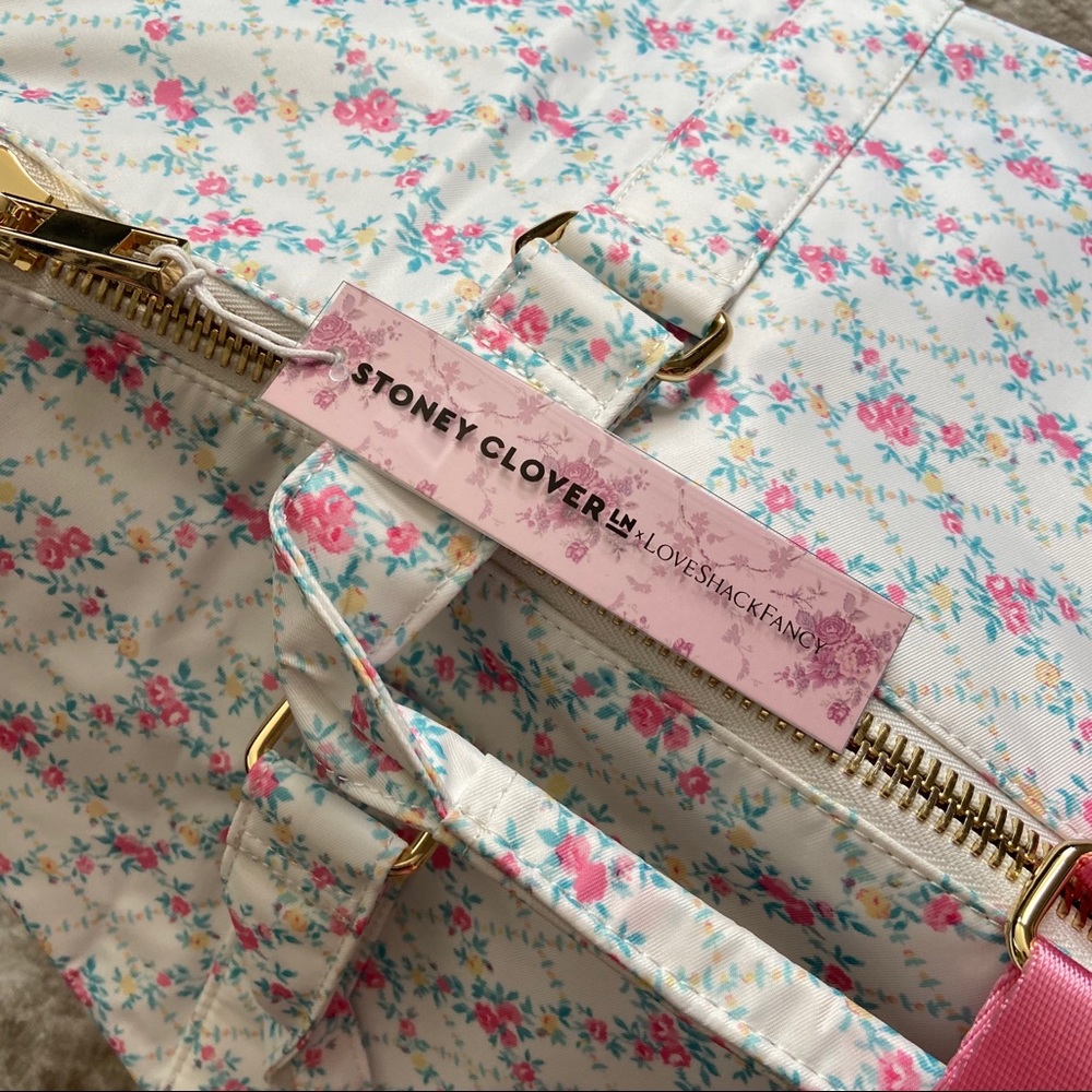NWT LoveShackFancy x Stoney Clover Duffle Bag - Picture 5 of 7